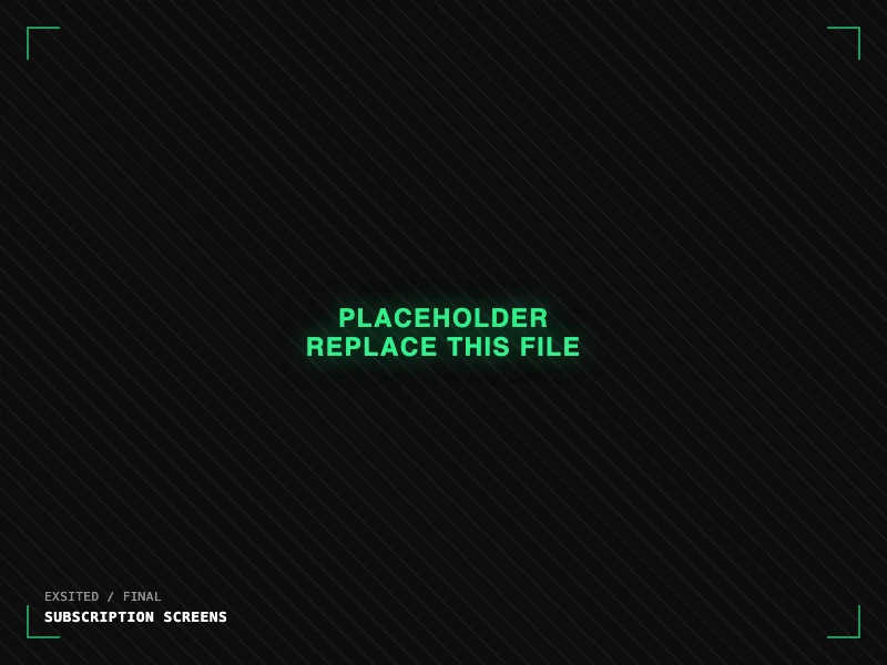Exsited subscription screens