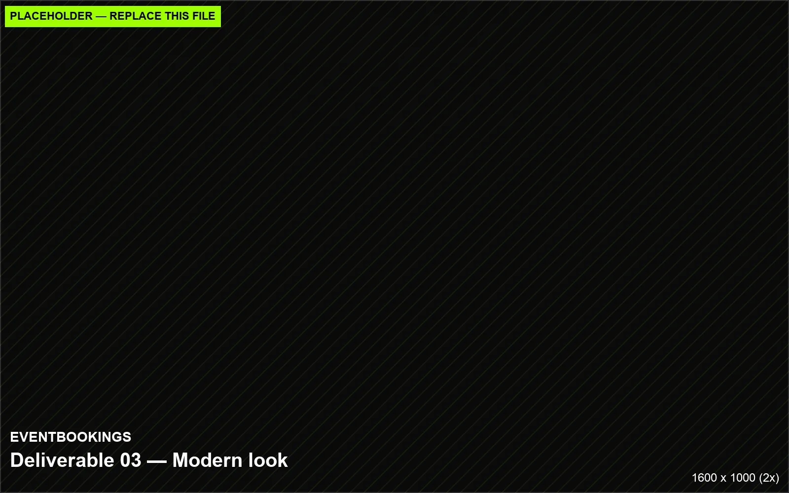 EventBookings modern look