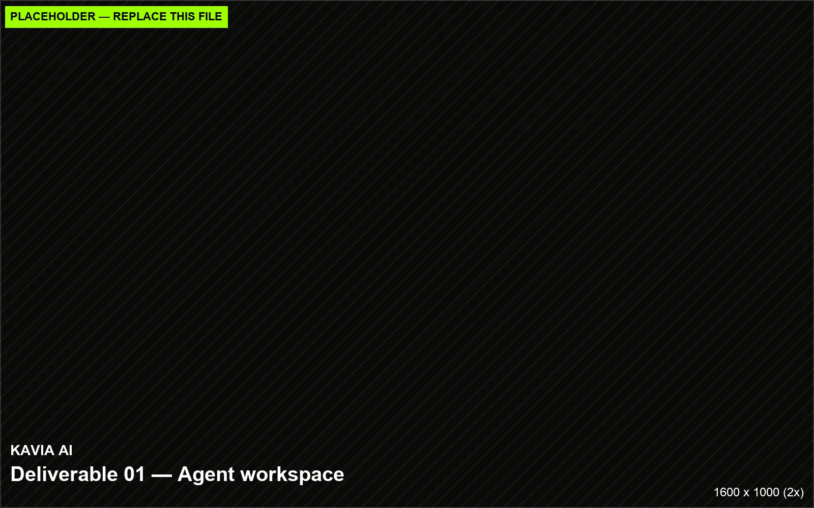 KAVIA AI agent workspace